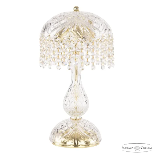 Настольная лампа 14781L1/22 G R Bohemia Ivele Crystal прозрачная 3 лампы, основание золотое металл в стиле классический r